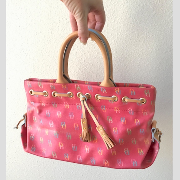Dooney & Bourke Handbags - Dooney & Bourke Candy pink tassel satchel DB 1975